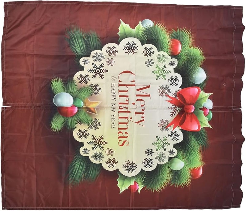 ستارة عيد الميلاد من البوليستر 150 × 166 سم طباعة رقمية ثلاثية الأبعاد زينة العطلات الخارجية - Image 3